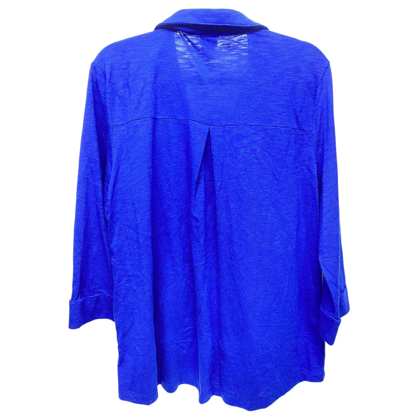 Top 3/4 Sleeve By Chicos In Blue, Size: Xl