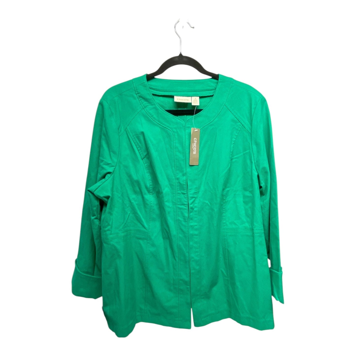 Blazer By Chicos In Green, Size: Xl