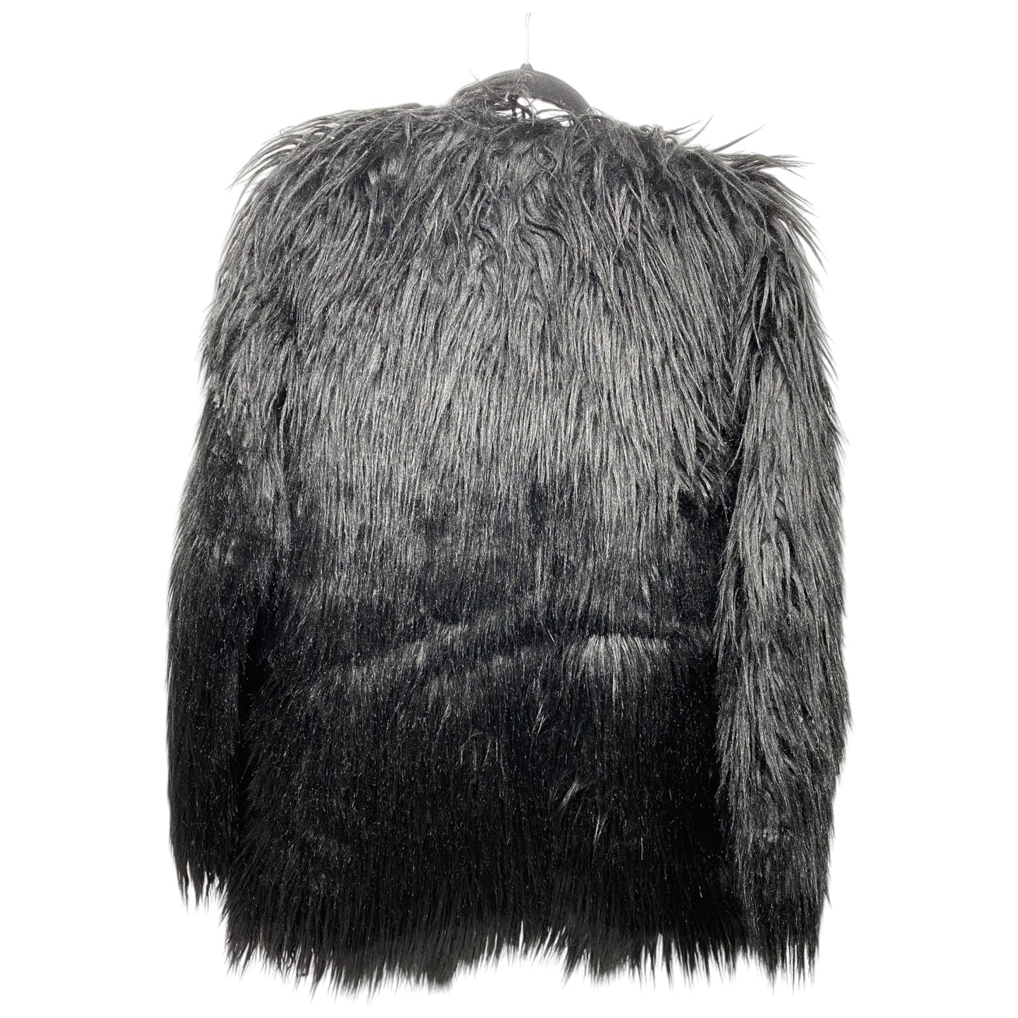 Coat Faux Fur & Sherpa By Pretty Little Thing In Black, Size: 8