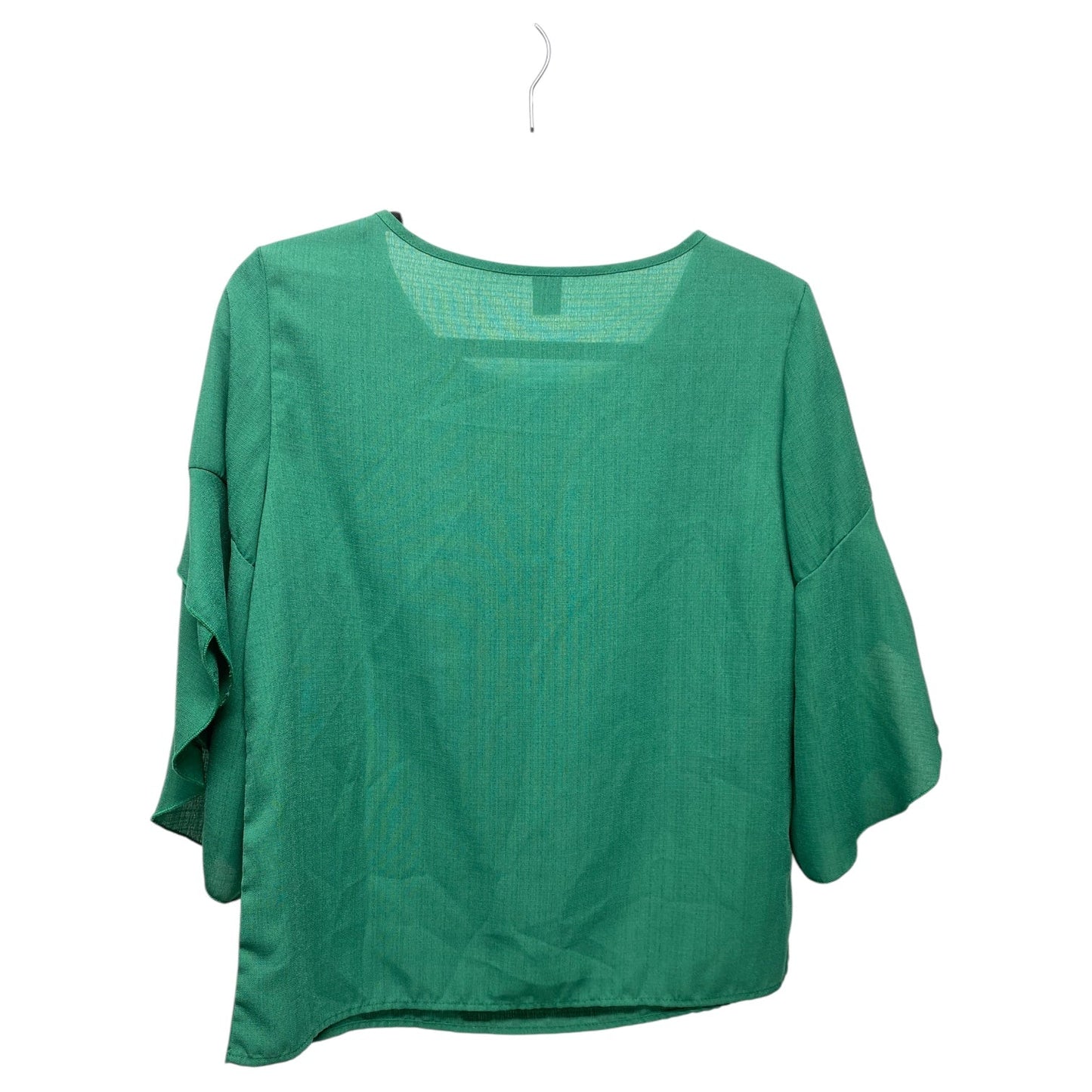 Top 3/4 Sleeve By Shein In Green, Size: M