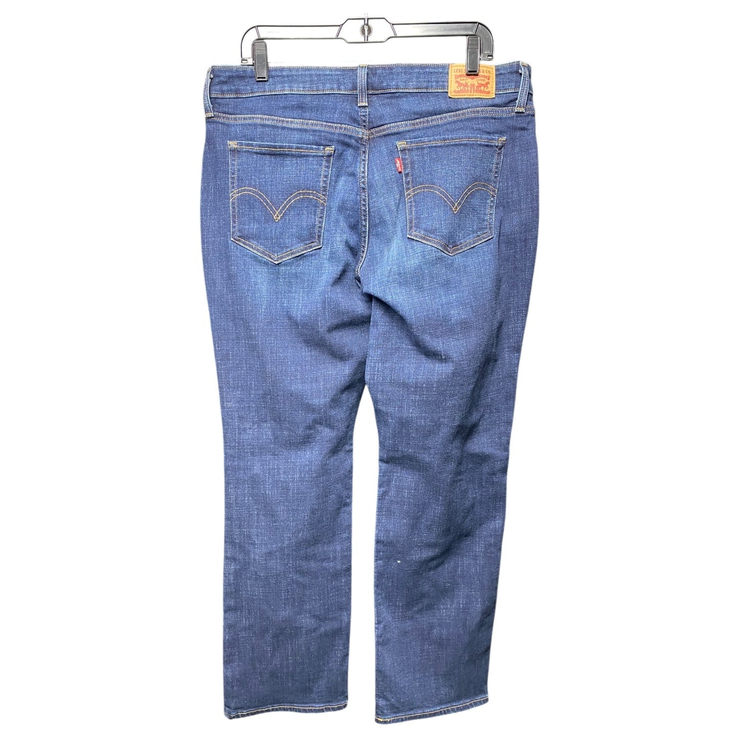 Jeans Flared By Levis In Blue Denim, Size: 16