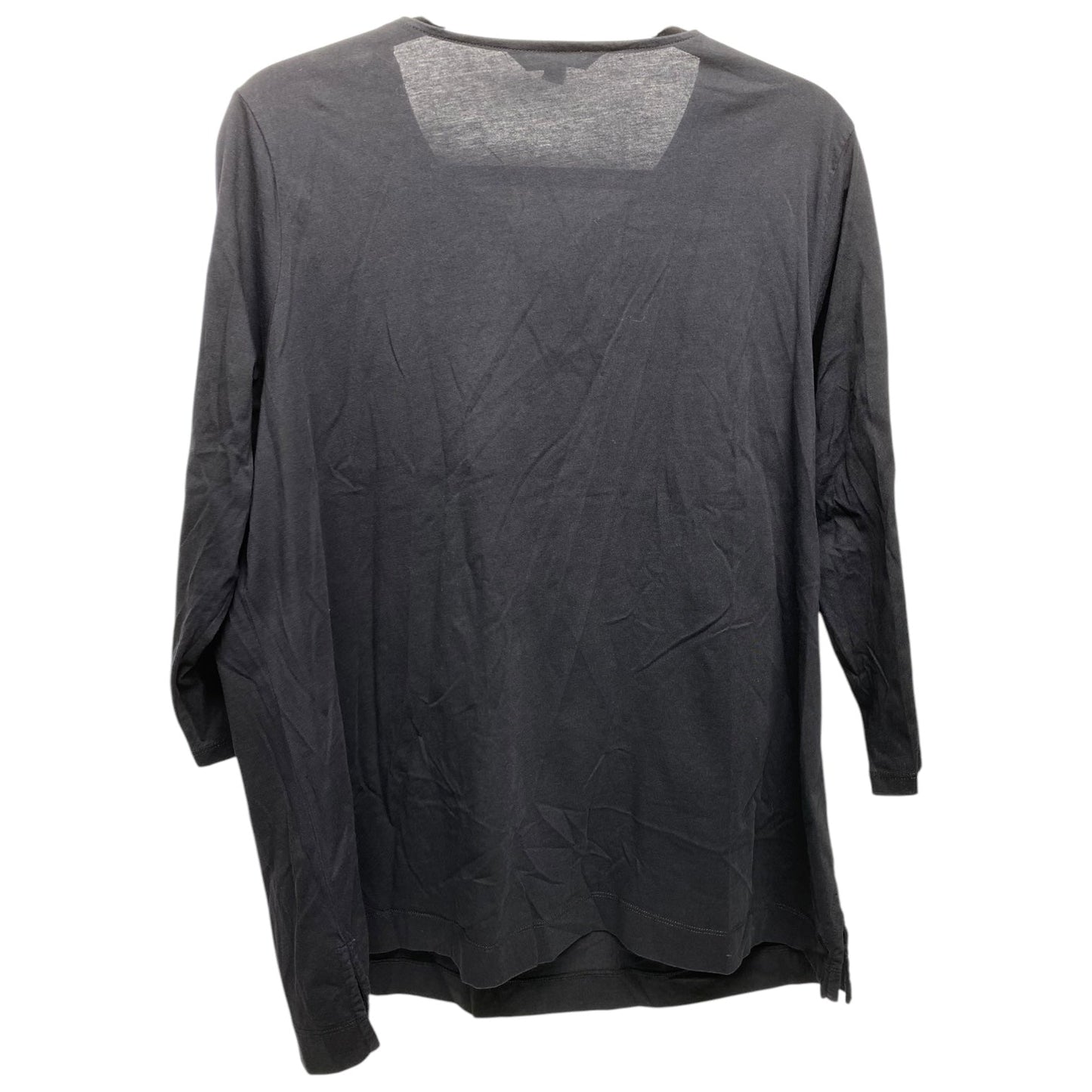 Top 3/4 Sleeve By Ralph Lauren In Black, Size: 2x