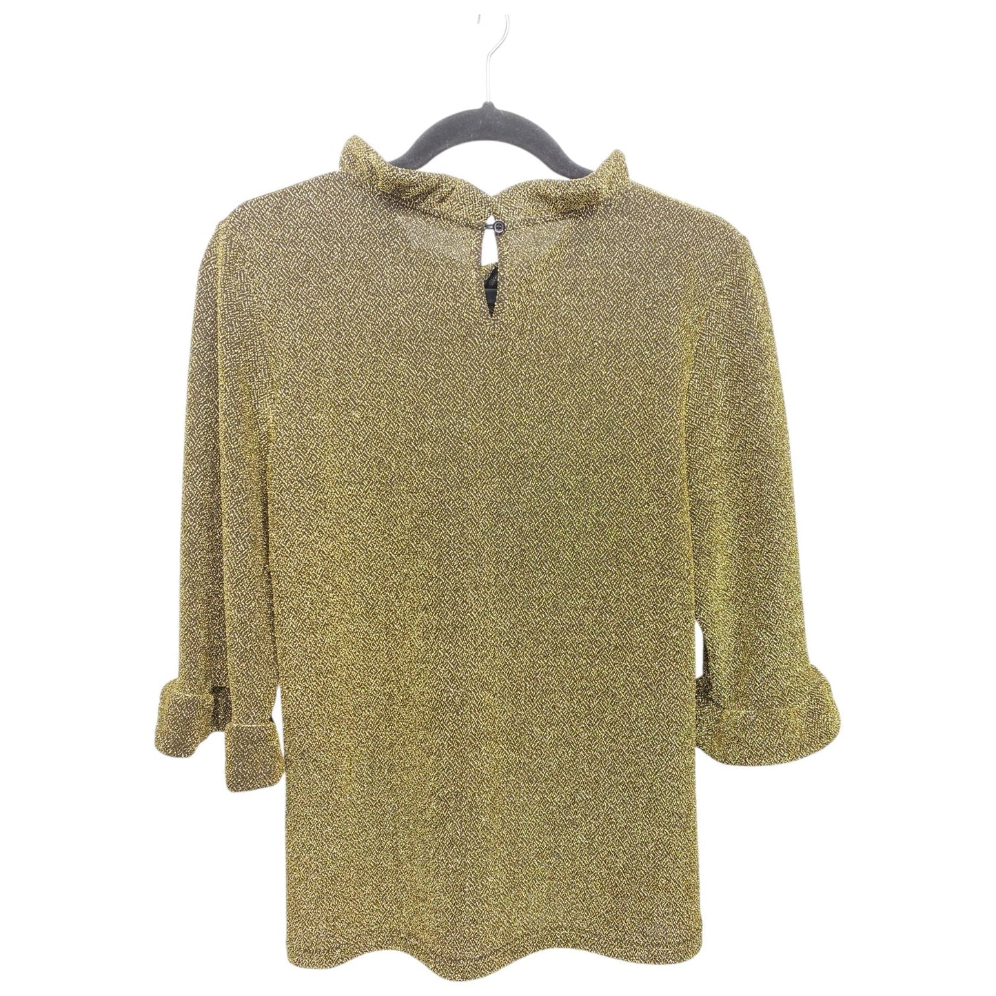 Top Short Sleeve By Numph In Gold, Size: L