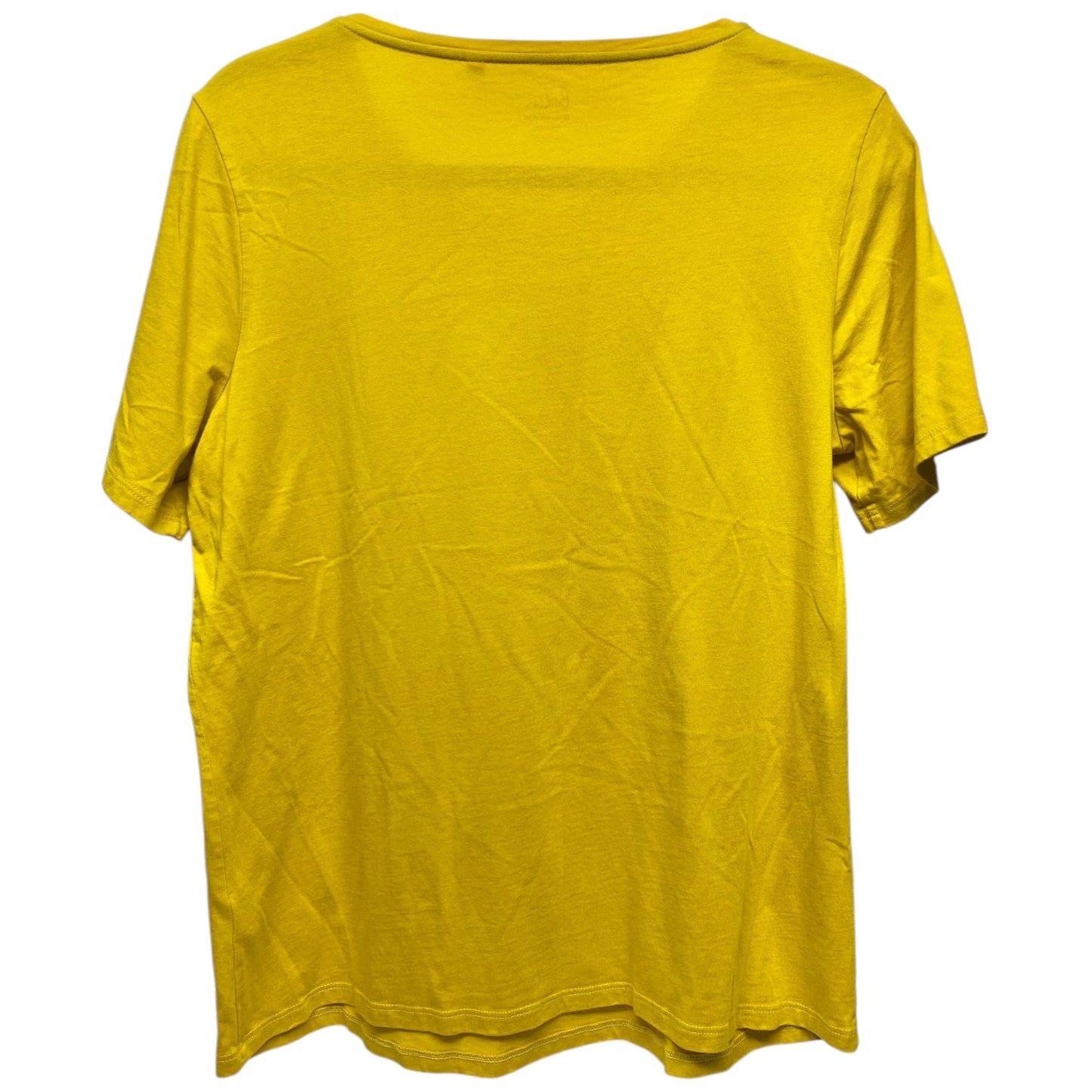 Top Short Sleeve By Boden In Yellow, Size: L