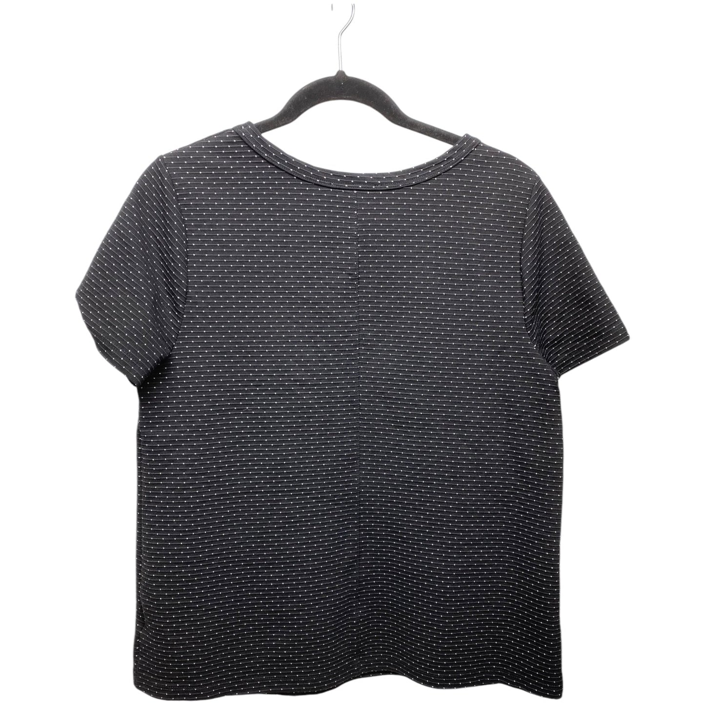 Top Short Sleeve By Eri + Ali In Polkadot Pattern, Size: L