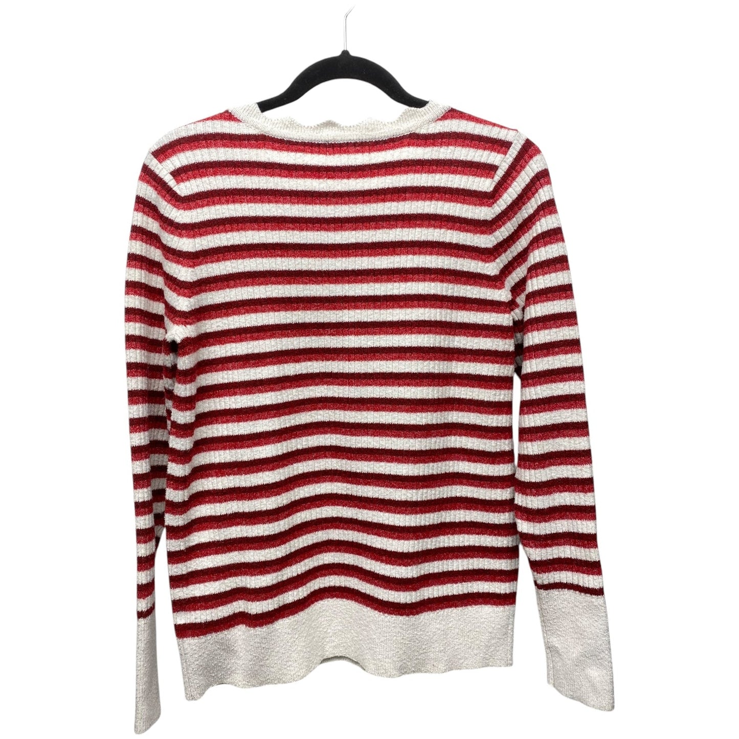 Sweater By Nordstrom In Red & White, Size: Xl