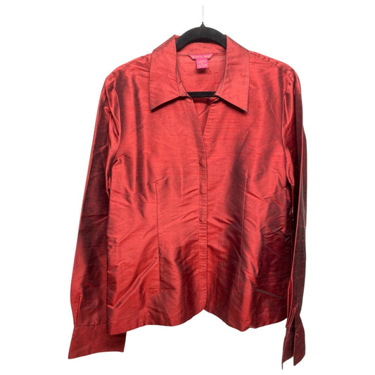 Top 3/4 Sleeve By Sunny Leigh In Red, Size: Xl