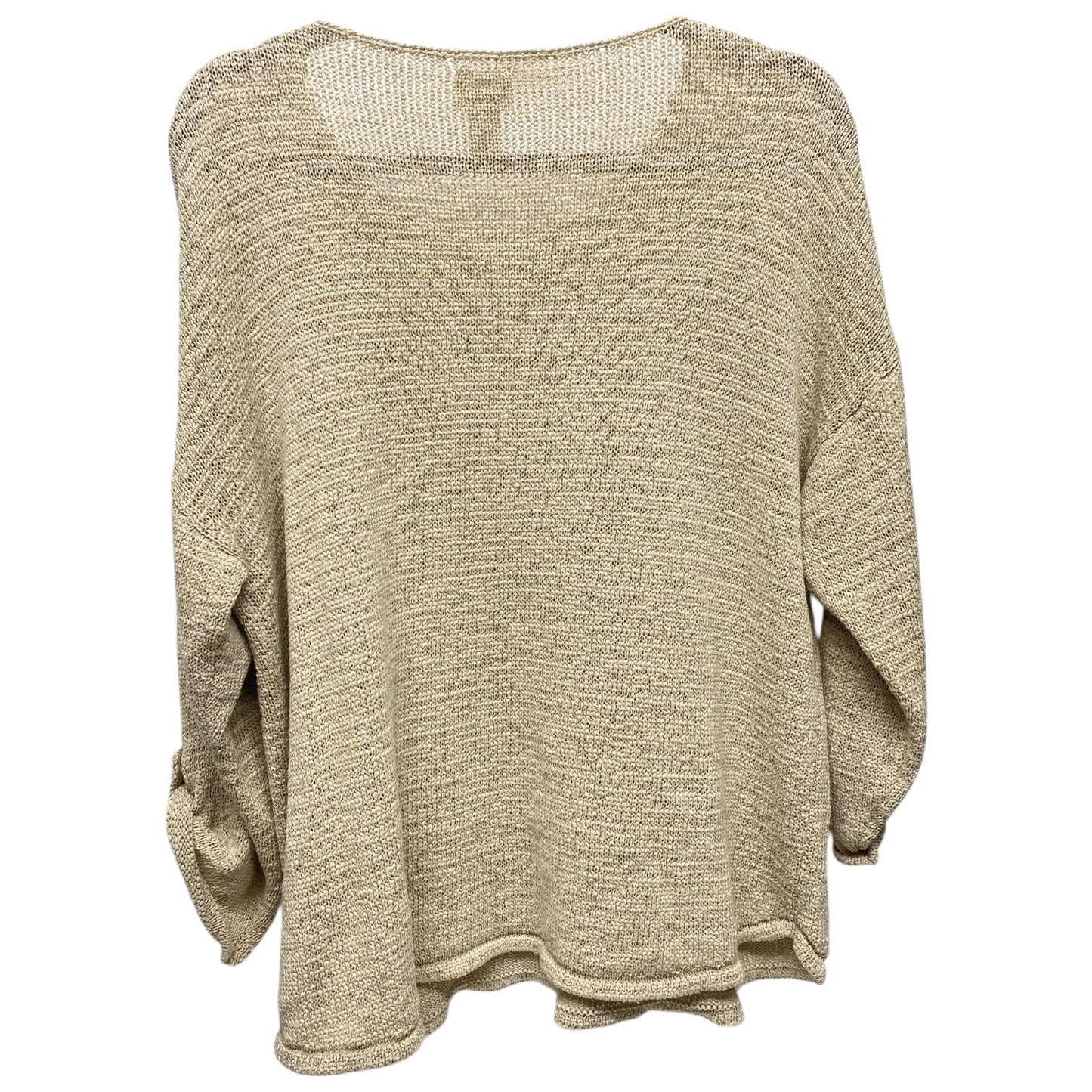 Sweater By Chicos In Tan, Size: Xl