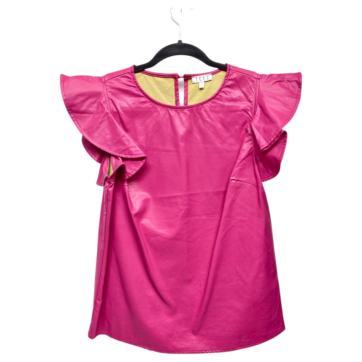 Top Short Sleeve By Tcec In Pink, Size: S