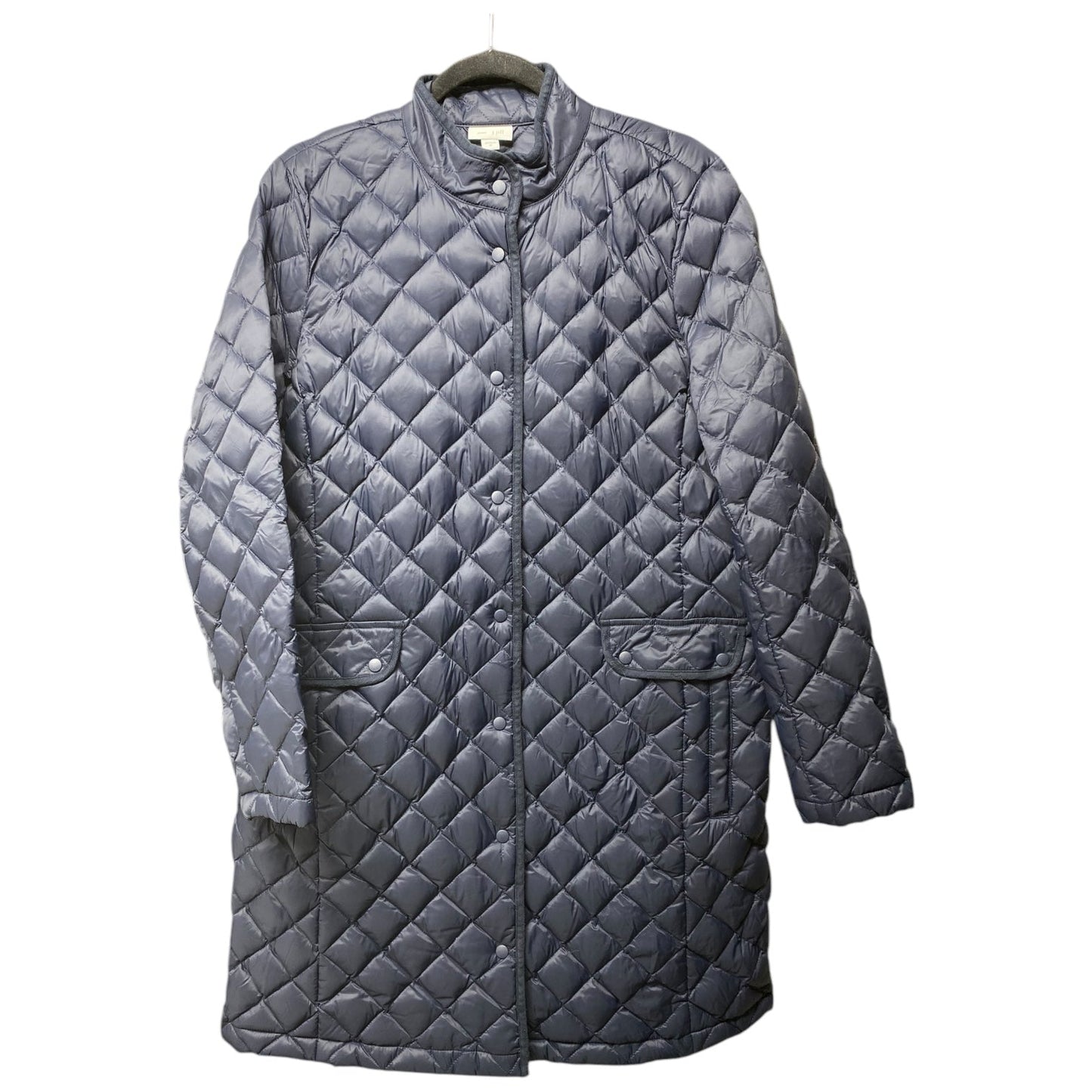 Coat Puffer & Quilted By J. Jill In Navy, Size: M