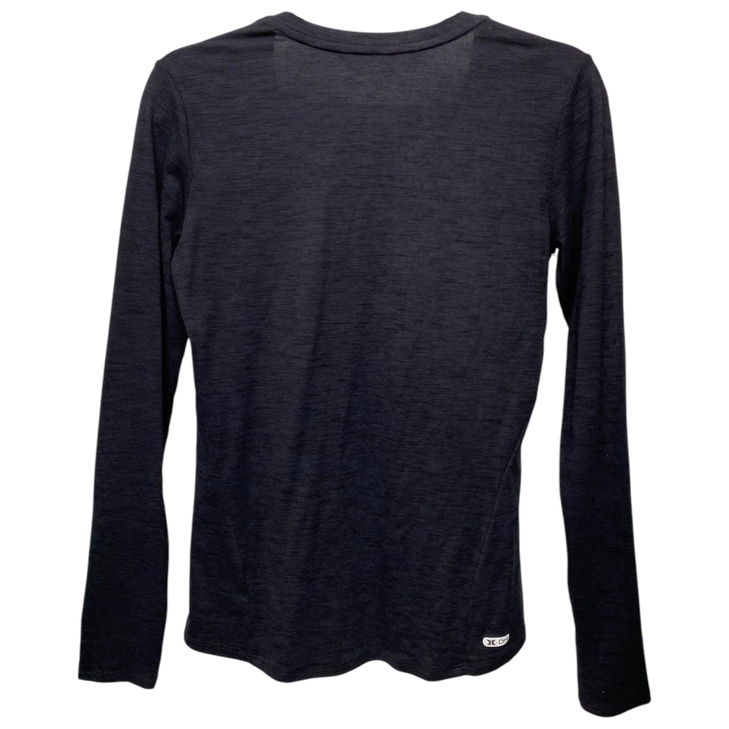 Athletic Top Long Sleeve Collar By Rbx In Black, Size: S