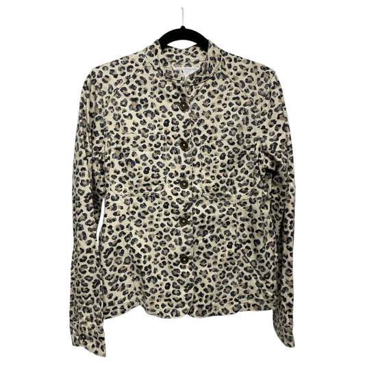 Jacket Shirt By Caslon In Animal Print, Size: S