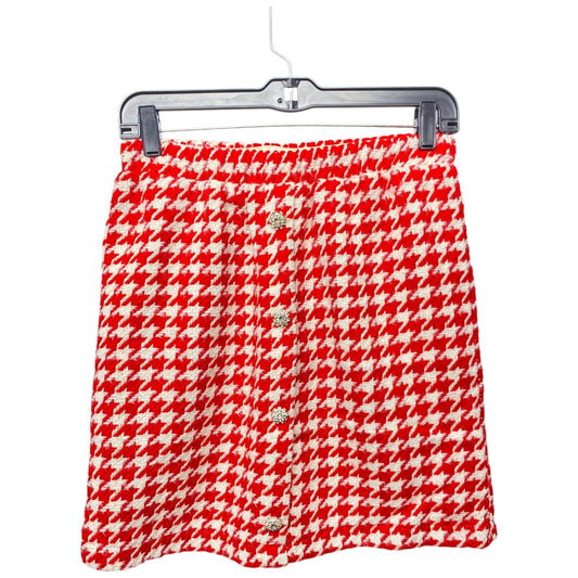 Skirt Mini & Short By Entro In Red & White, Size: M