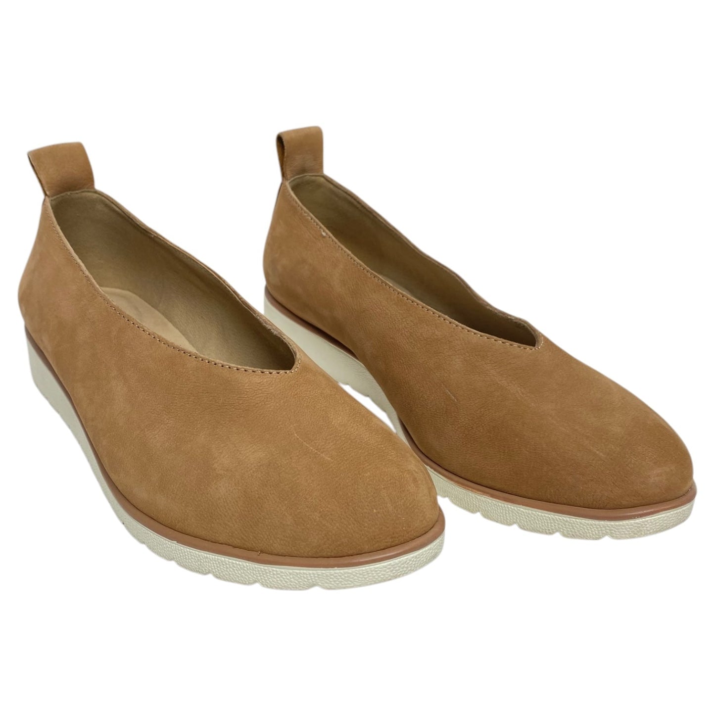 Shoes Heels Wedge By Eileen Fisher In Tan, Size: 6.5