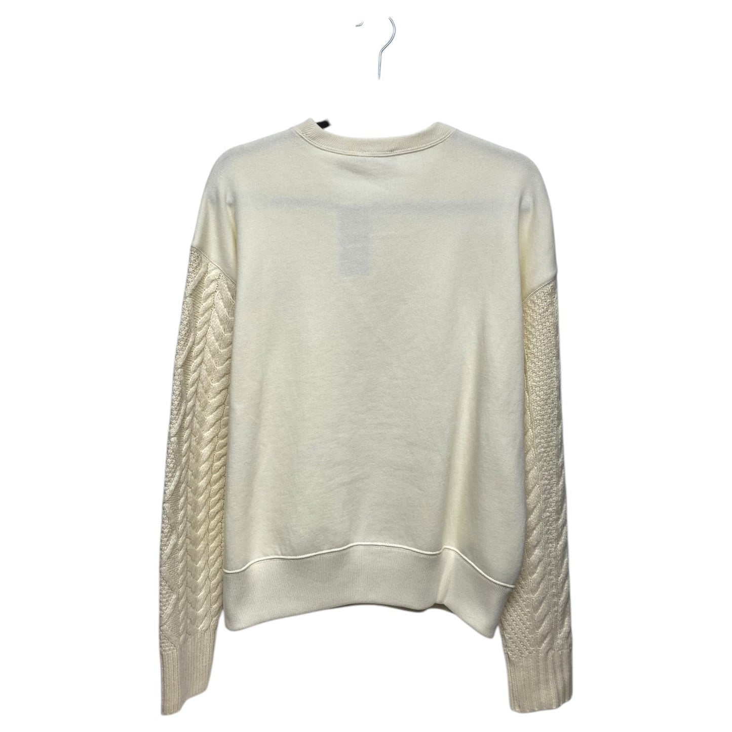 Sweatshirt Crewneck By Polo Ralph Lauren In Ivory, Size: L