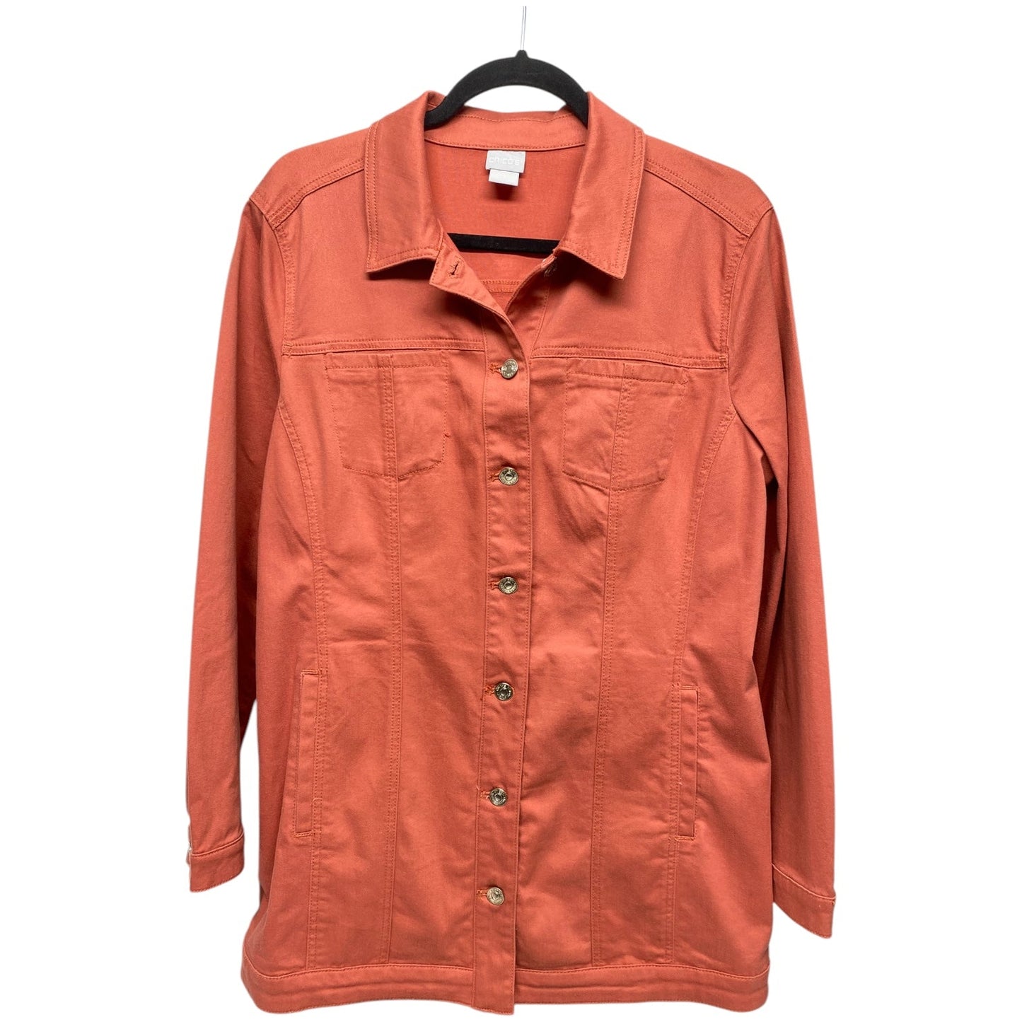 Jacket Other By Chicos In Orange, Size: L