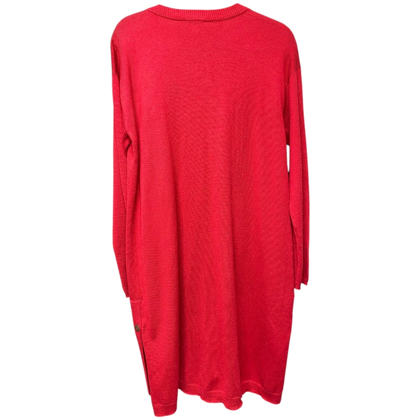 Sweater Cardigan By J. Jill In Red, Size: M