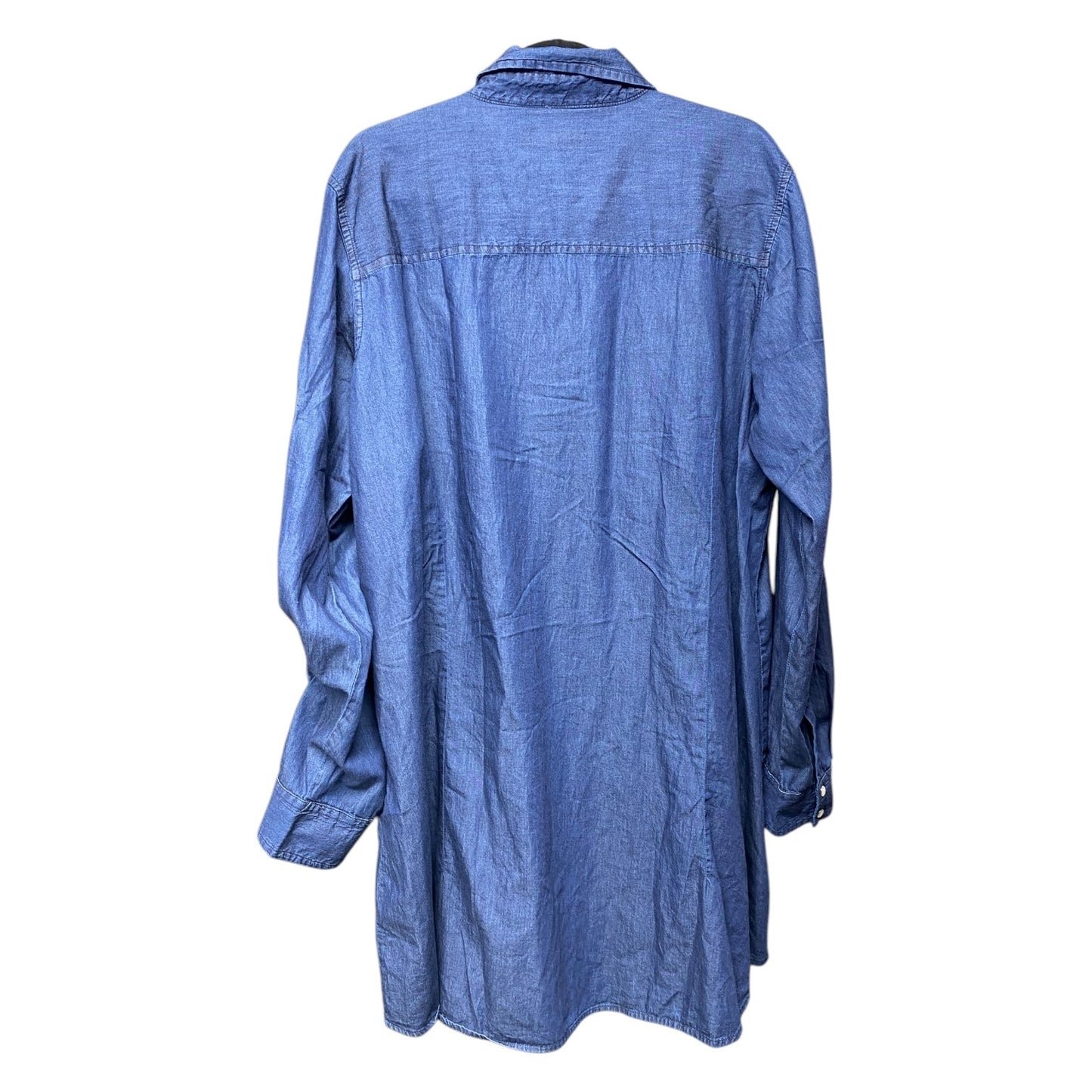 Top Long Sleeve By Clothes Mentor In Blue, Size: 3x