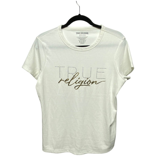 Top Short Sleeve By True Religion In White, Size: L