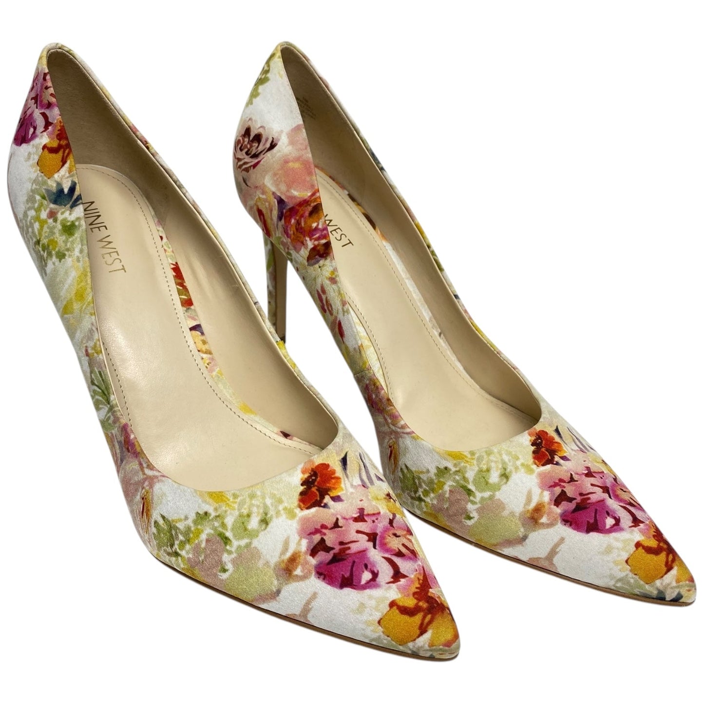 Shoes Heels Stiletto By Nine West In Floral Print, Size: 10