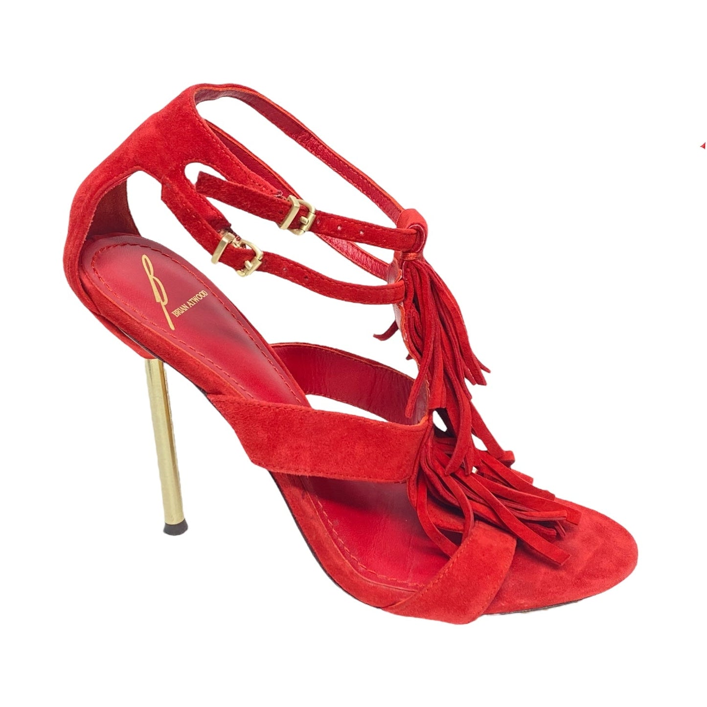 Shoes Heels Stiletto By Brian Atwood In Red, Size: 8