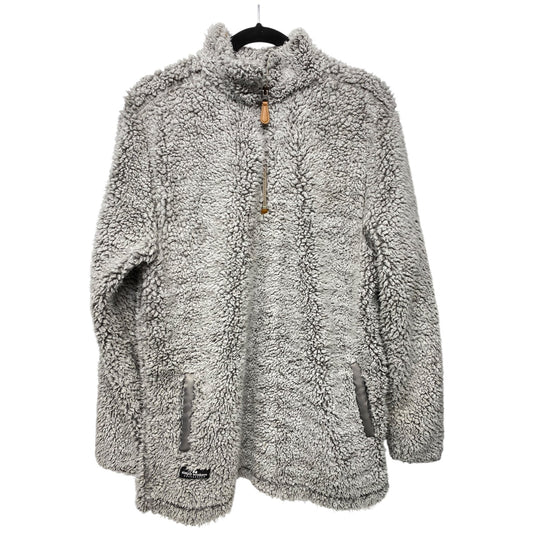 Jacket Faux Fur & Sherpa By Simply Southern In Grey, Size: Xl