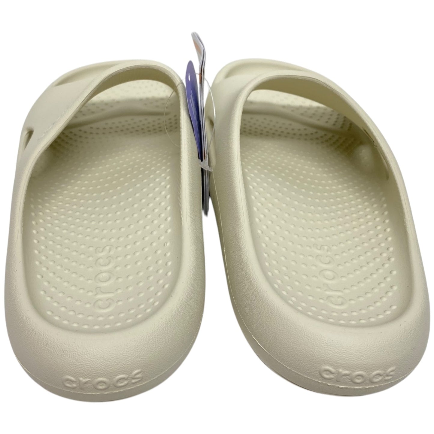 Shoes Flats By Crocs In Ivory, Size: 7