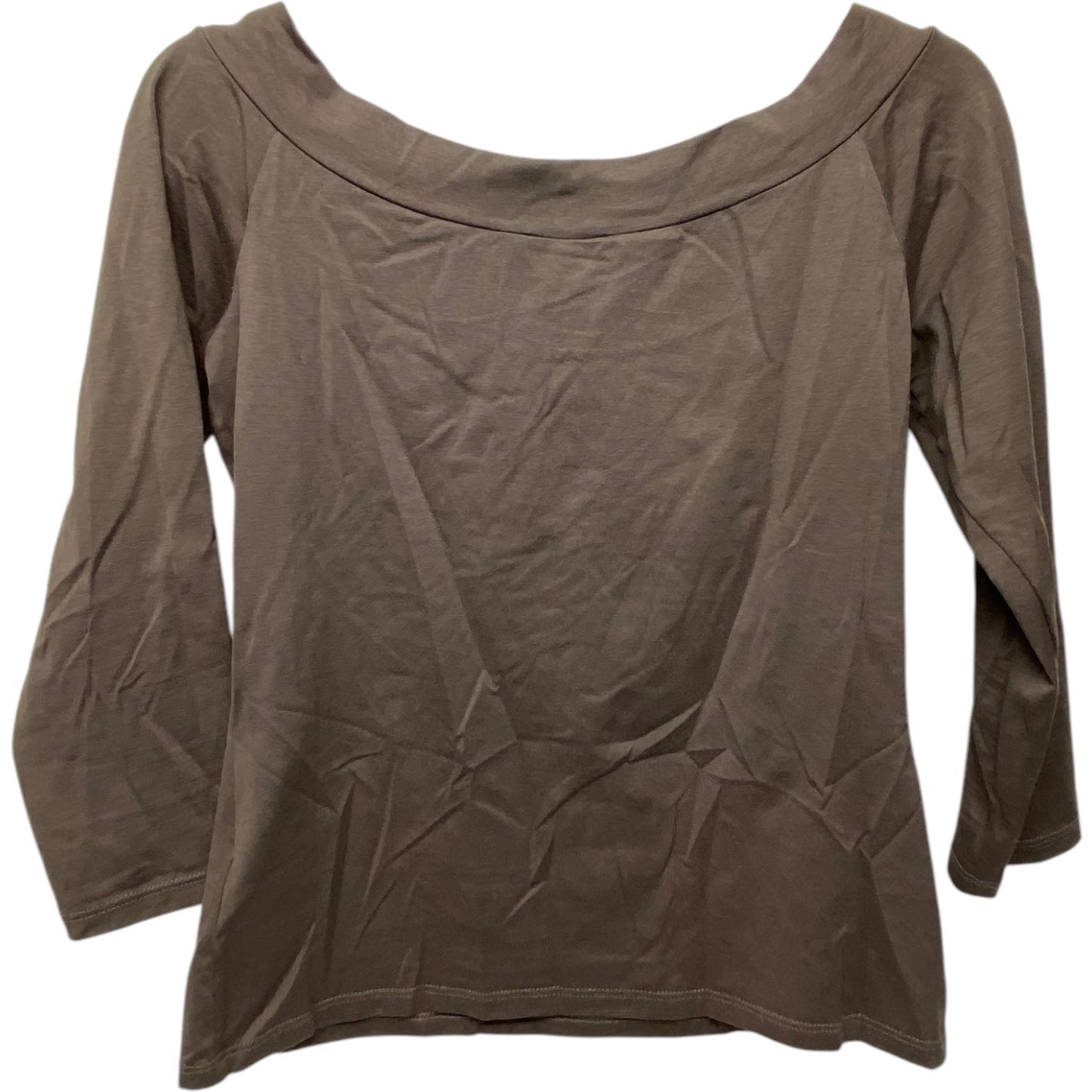 Top 3/4 Sleeve Designer By Max Mara In Brown, Size: M