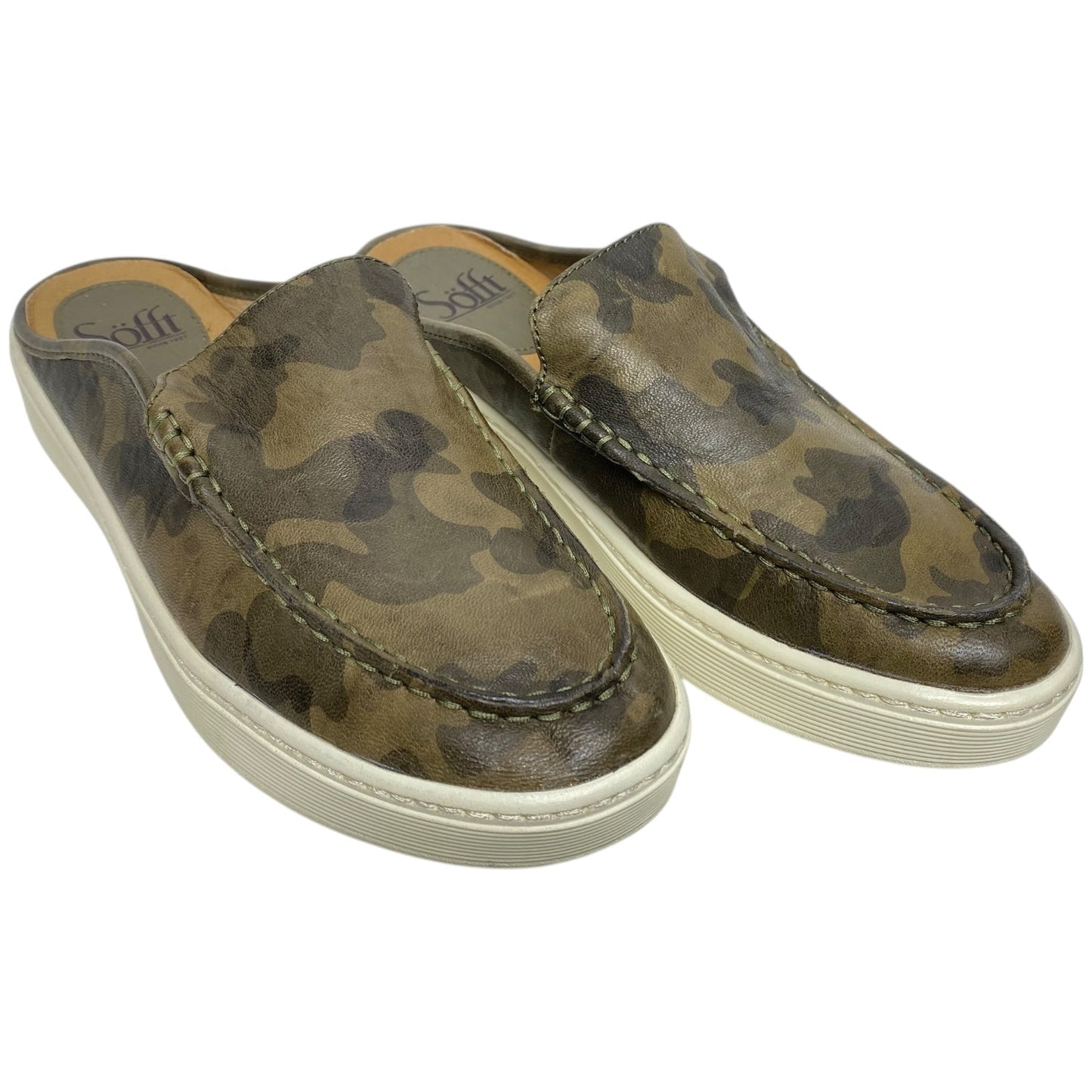 Shoes Flats By Sofft In Camouflage Print, Size: 7