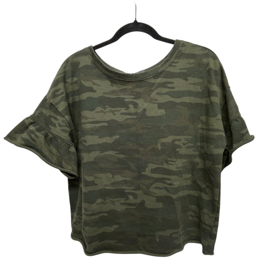 Top Short Sleeve By Sanctuary In Camouflage Print, Size: M