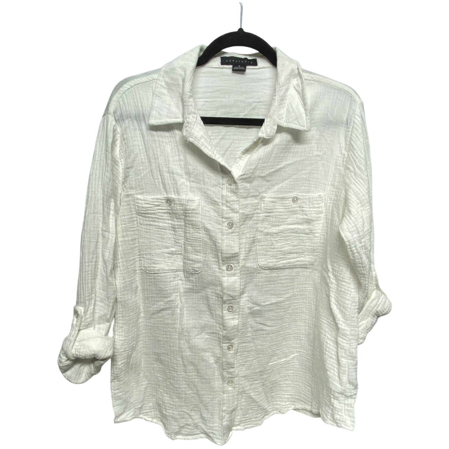 Top Long Sleeve Basic By Sanctuary In White, Size: S