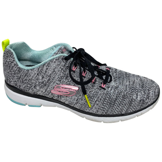 Shoes Athletic By Skechers In Grey, Size: 9