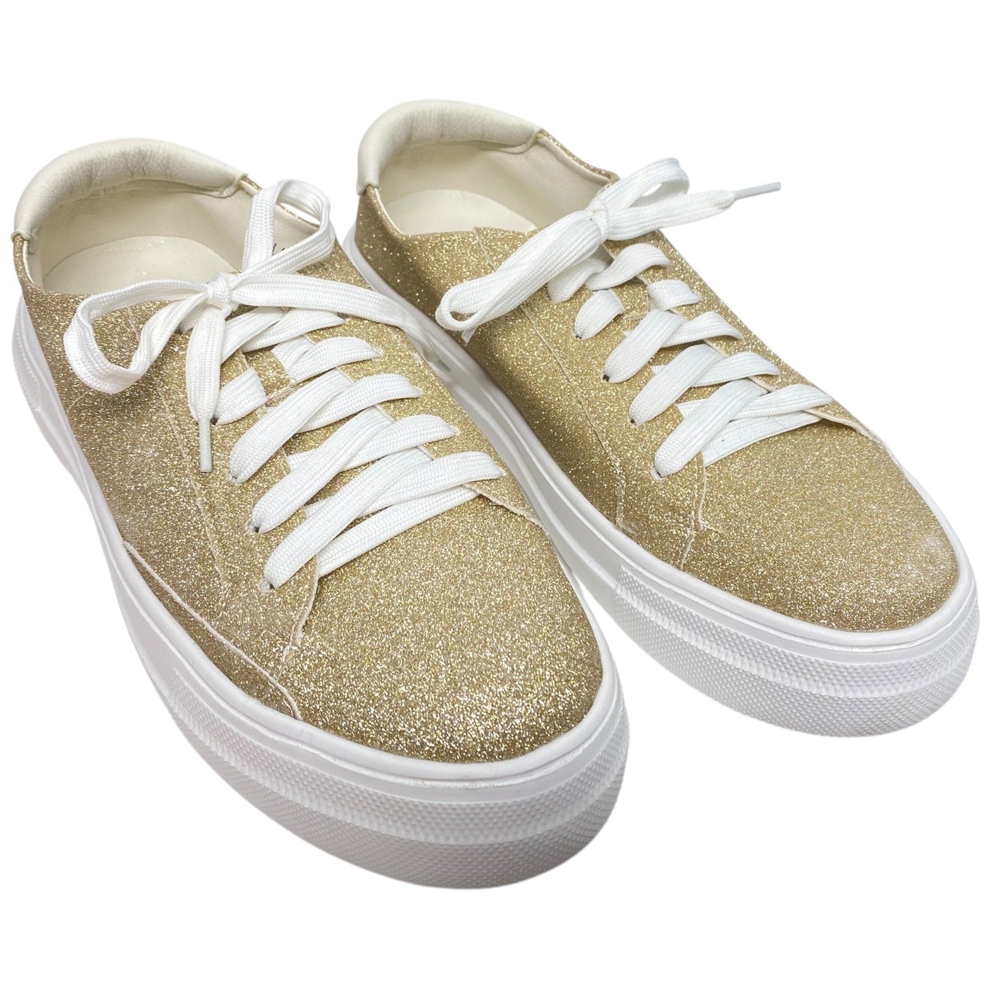 Shoes Sneakers By Corkys In Gold, Size: 9