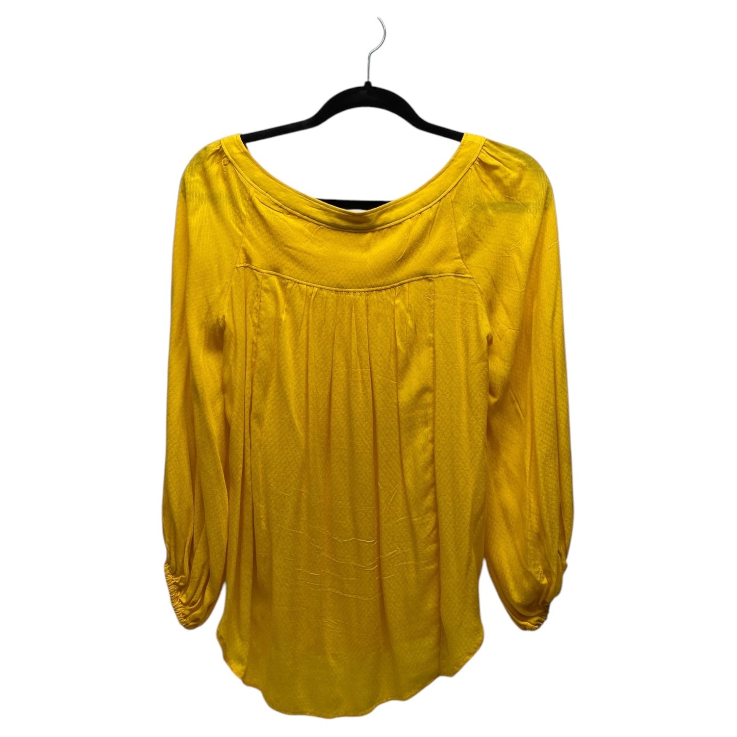 Blouse 3/4 Sleeve By Maeve In Yellow, Size: 6