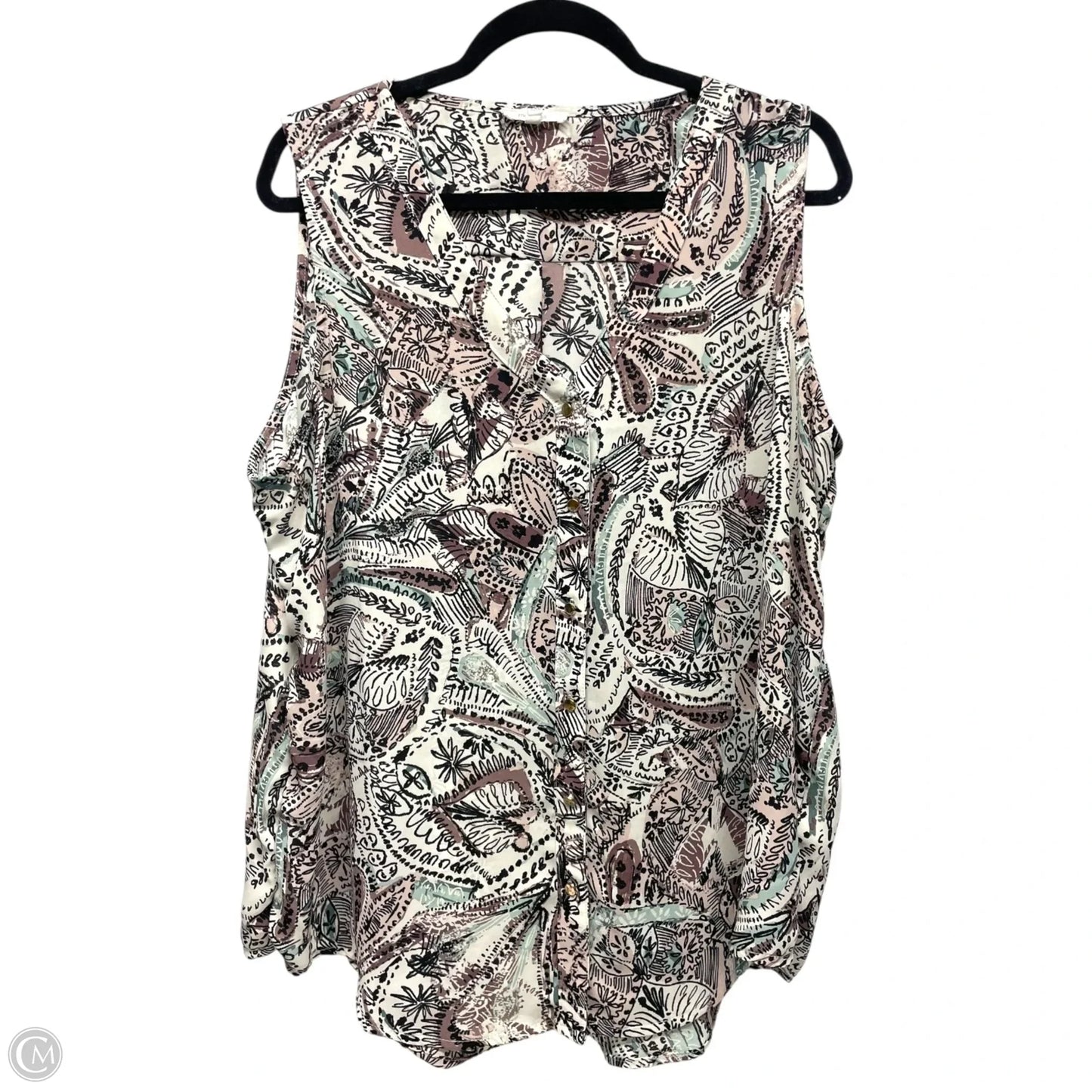 Top Sleeveless By Maurices In Multi-colored, Size: 2x