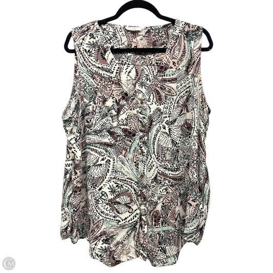 Top Sleeveless By Maurices In Multi-colored, Size: 2x
