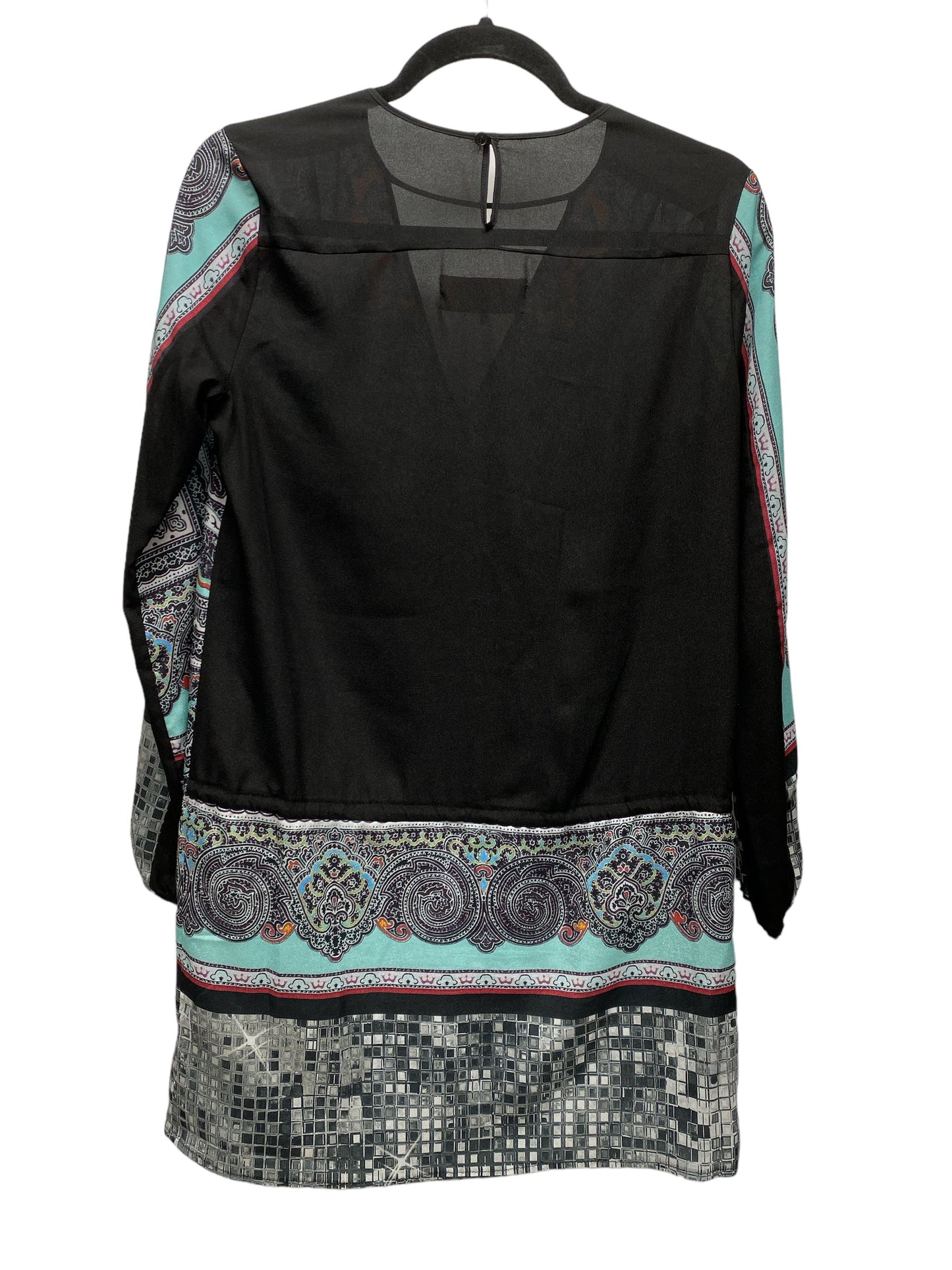 Multi-colored Tunic Long Sleeve Cmc, Size Xs