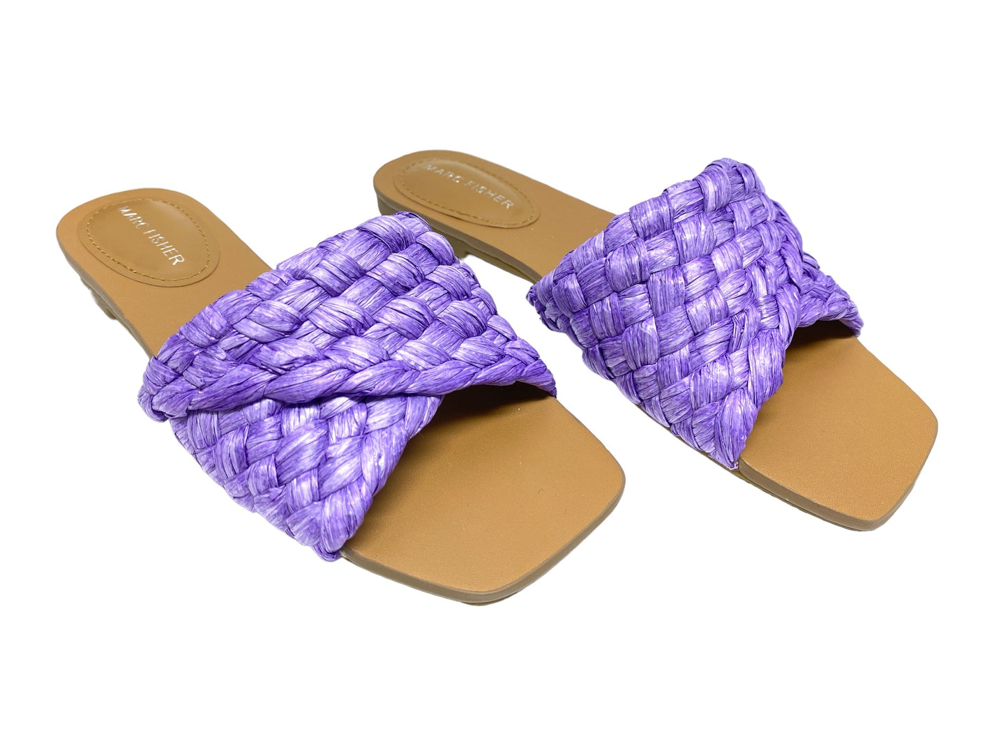 Purple Sandals Flats Marc Fisher, Size 7