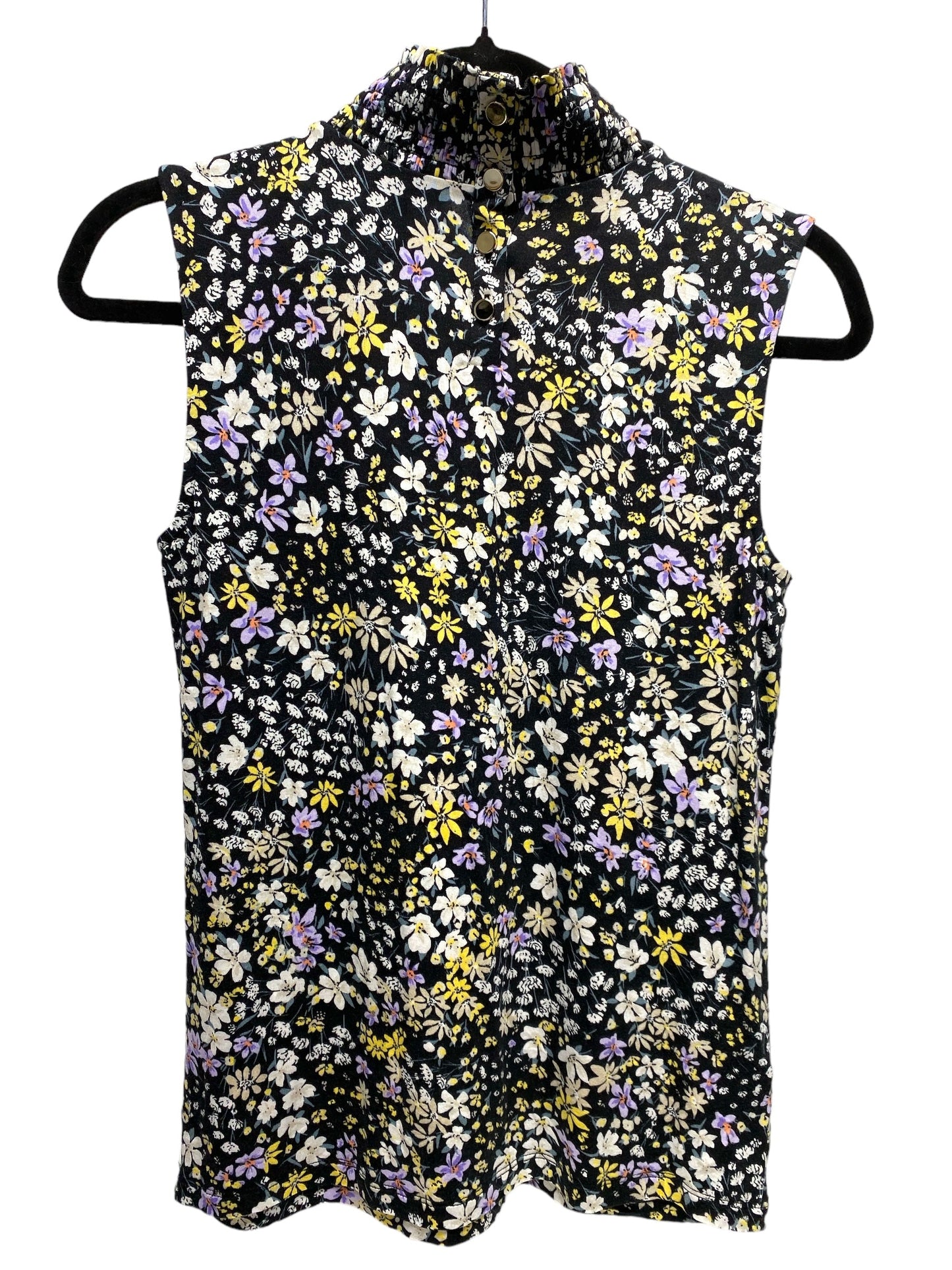 Top Sleeveless By Ann Taylor In Floral Print, Size: Xs