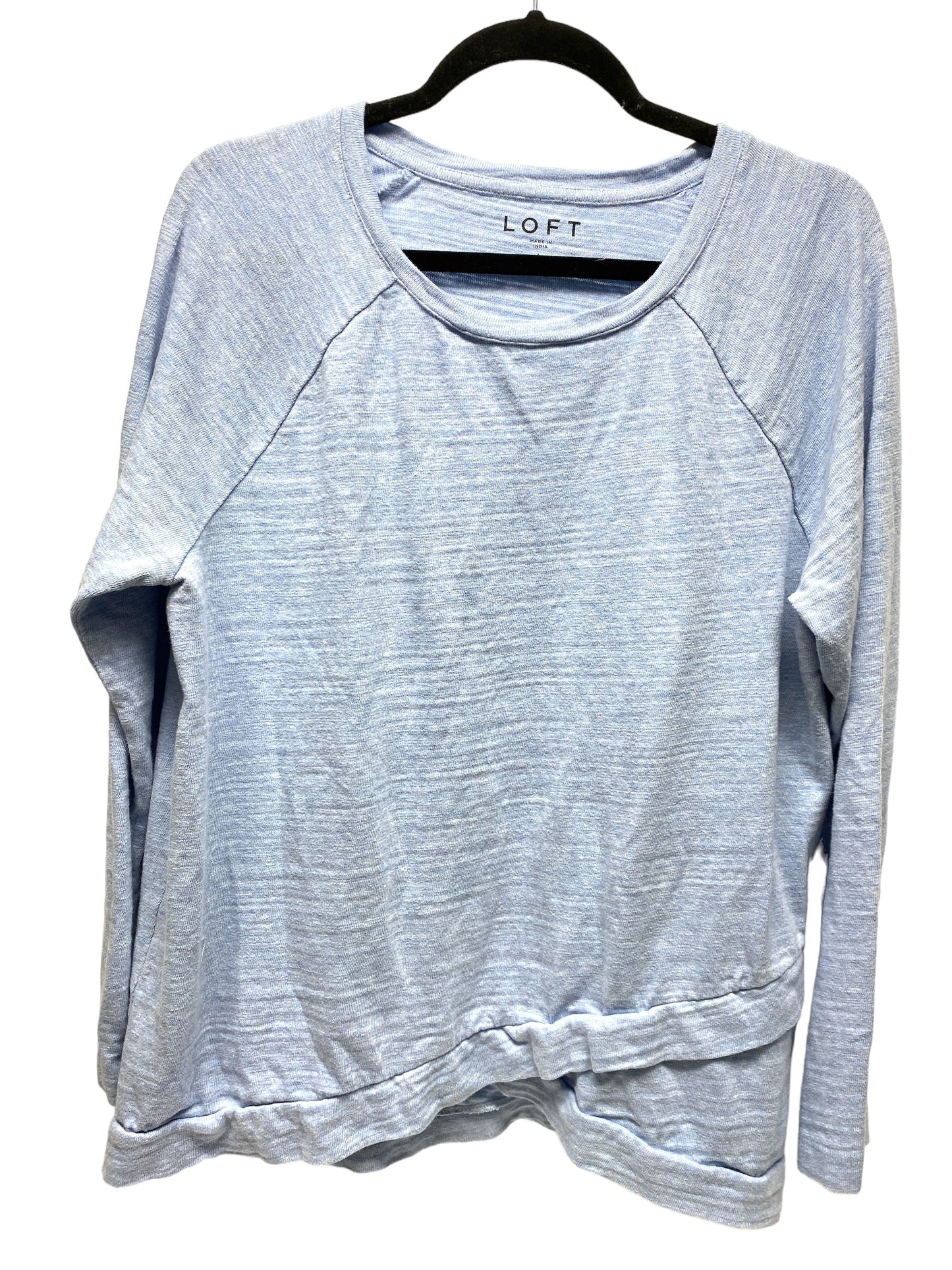 Top Long Sleeve By Loft In Blue, Size: L