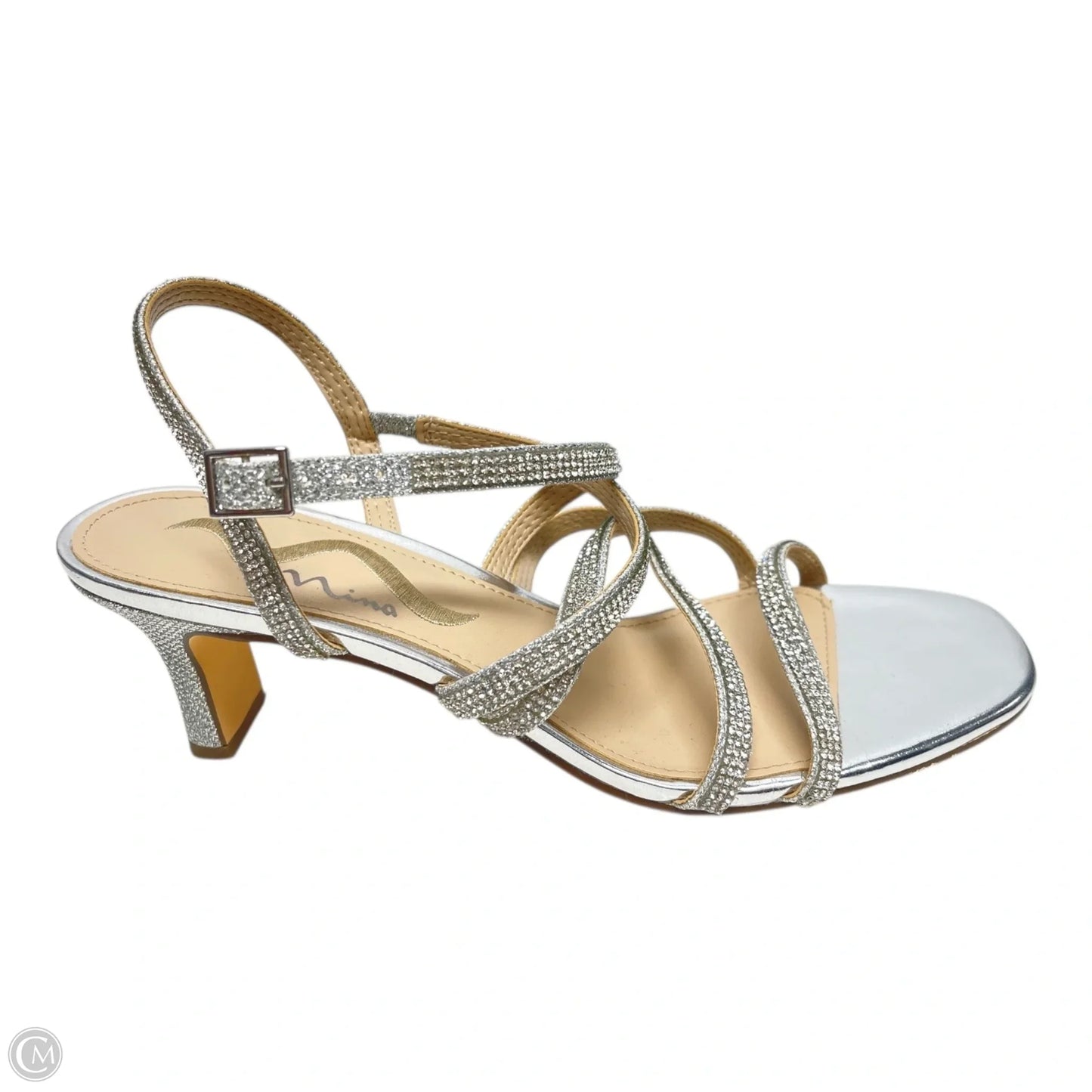 Shoes Heels Block By Nina In Silver, Size: 8.5