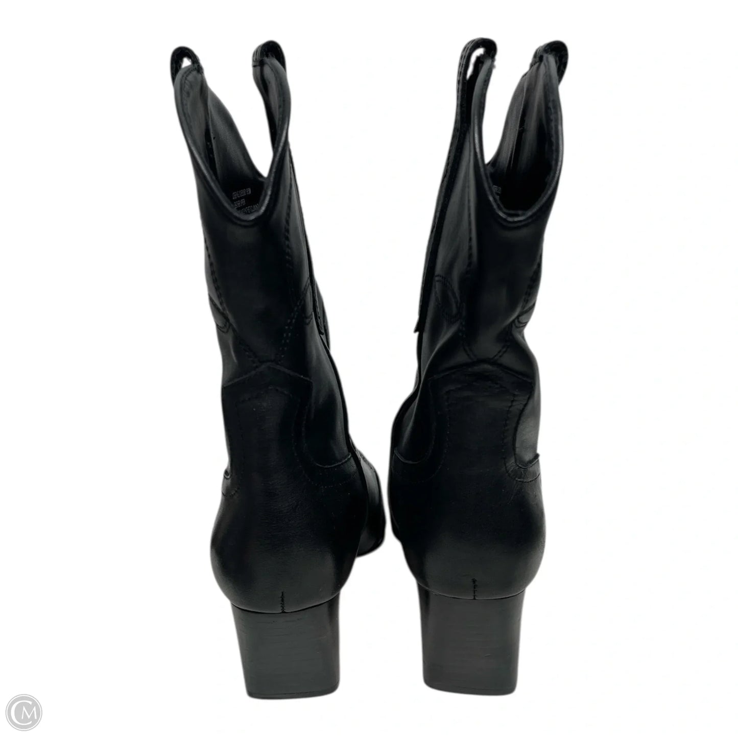 Boots Mid-calf Heels By Steve Madden In Black, Size: 8.5