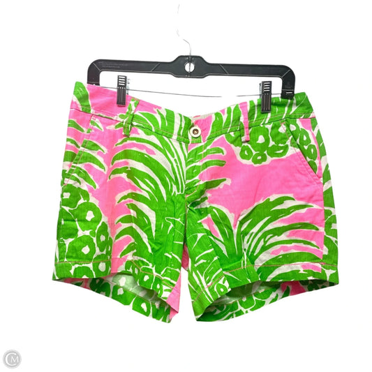 Shorts Designer By Lilly Pulitzer In Green & Pink, Size: 8