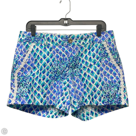 Shorts Designer By Lilly Pulitzer In Blue & White, Size: 8