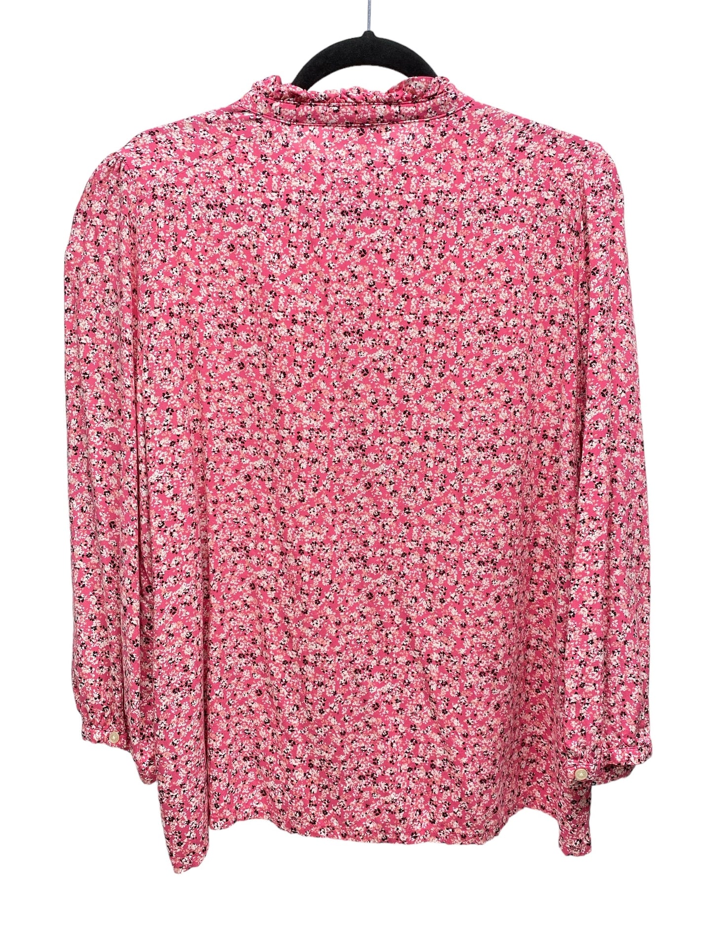 Top Long Sleeve By Loft In Pink, Size: L