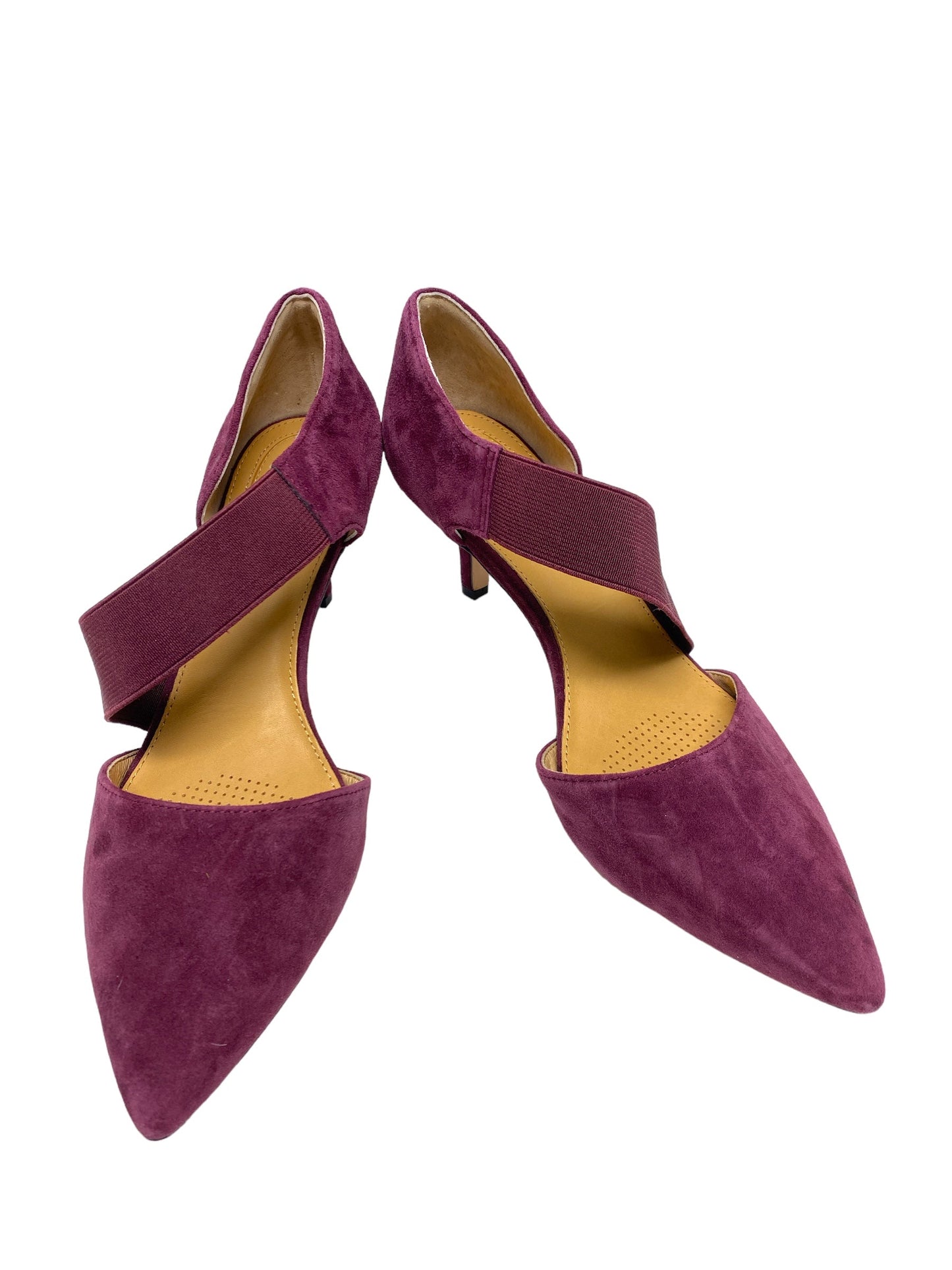 Purple Shoes Heels Kitten Corso Como, Size 7.5