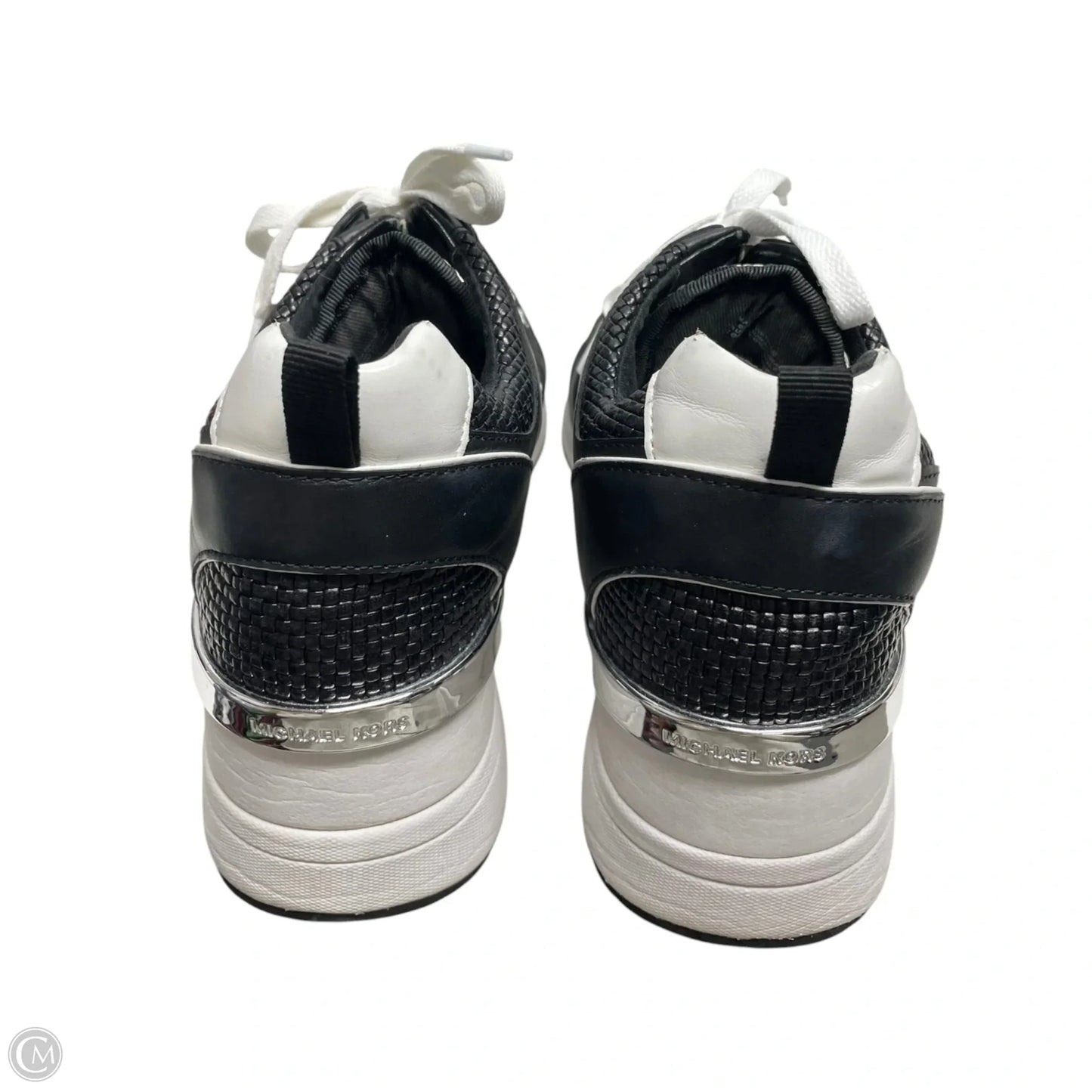 Shoes Sneakers By Michael By Michael Kors In Black & White, Size: 10