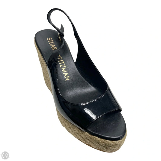 Sandals Designer By Stuart Weitzman In Black & Tan, Size: 8