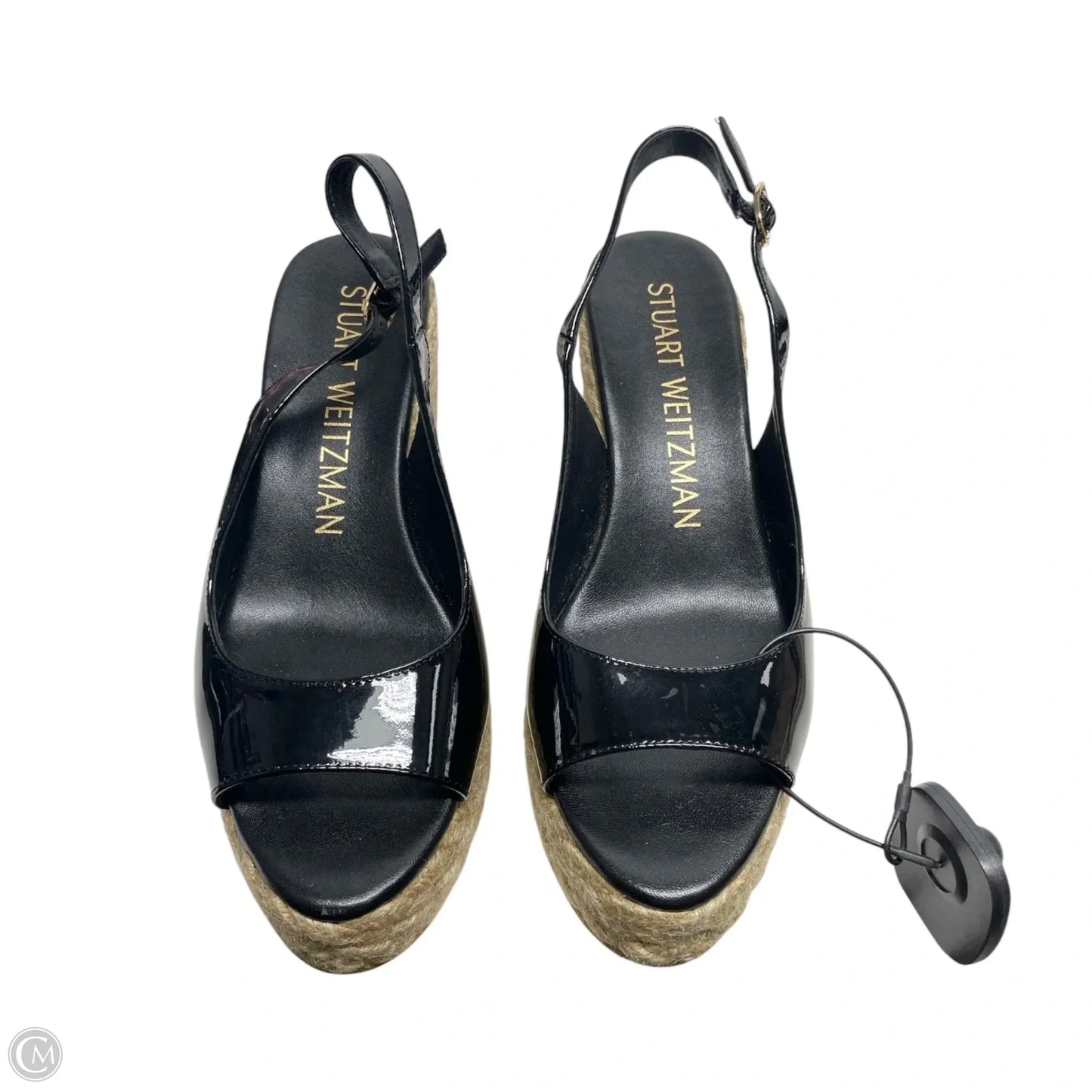 Sandals Designer By Stuart Weitzman In Black & Tan, Size: 8