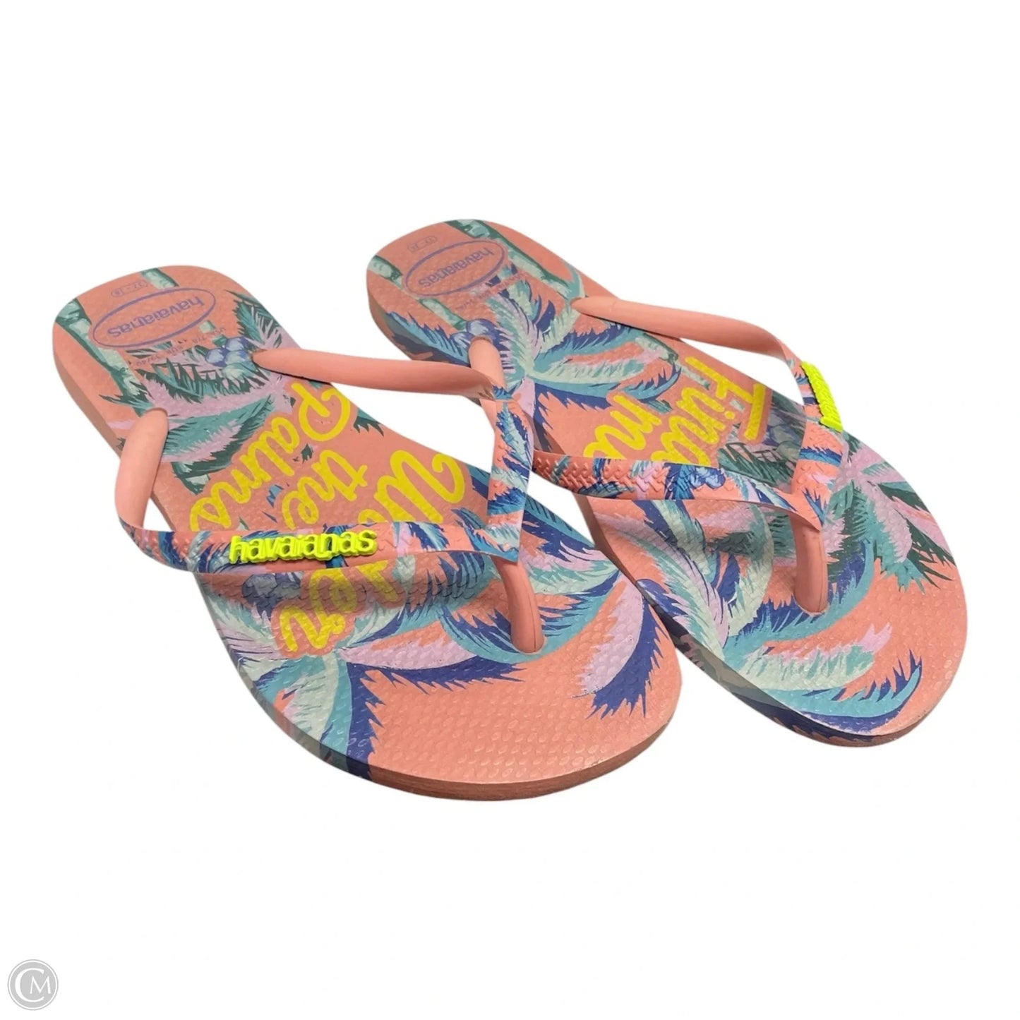 Sandals Flip Flops By Havaianas In Tropical Print, Size: 8